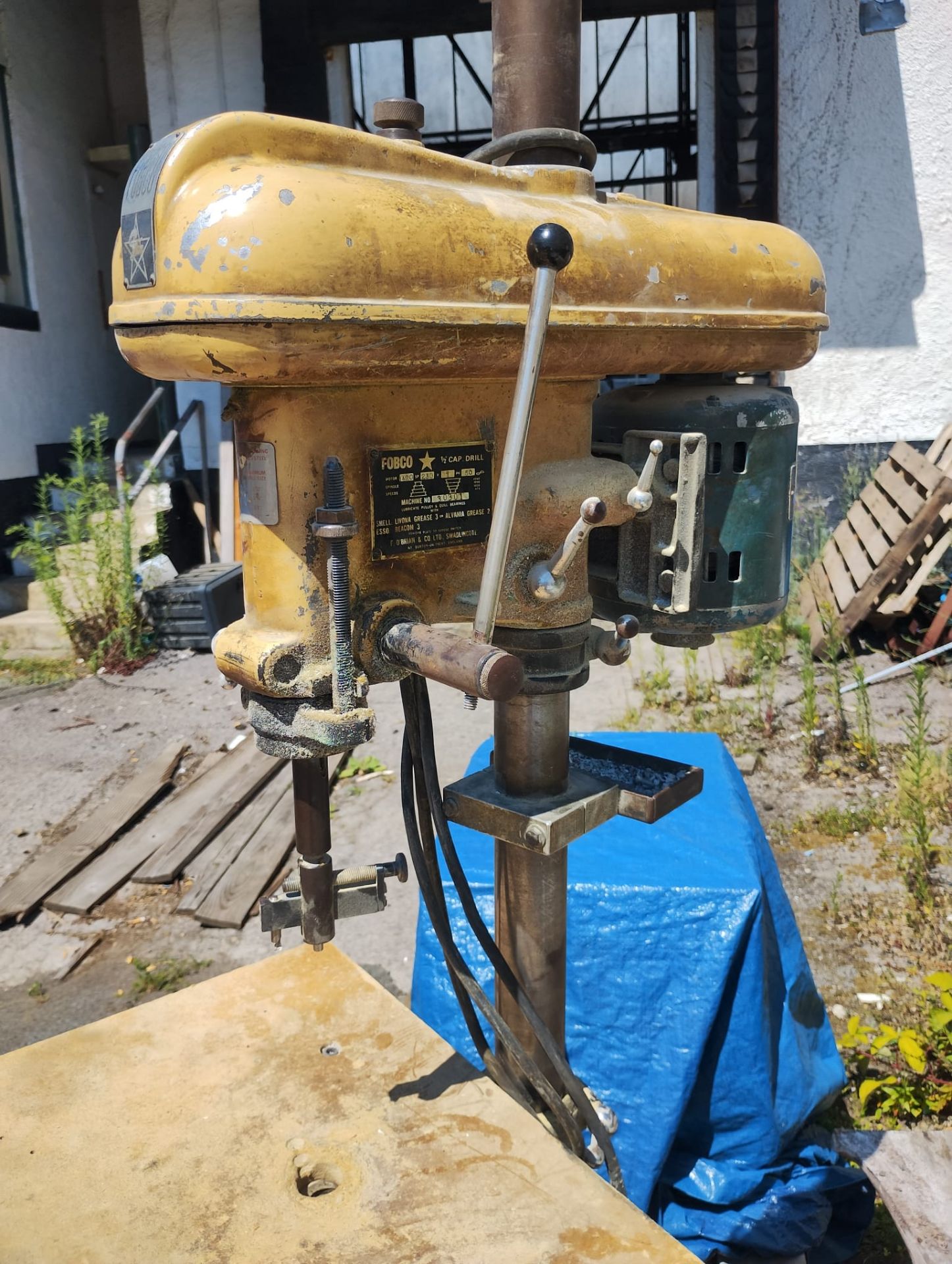 FOBCO STAR 1/2" CAP PILLAR DRILL - FREE STANDING - FULL WORKING ORDER