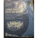 JOB LOT OF 60 LARGE OVAL PATIO SET FURNITURE COVER MASSIVE RESALE POTENTIAL