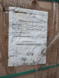 AZURE SPAS WELLNESS GZ CORNER PANELS (4PCS) – NEW, BOXED, 1190X920X270MM, 47.5KG – UNOPENED