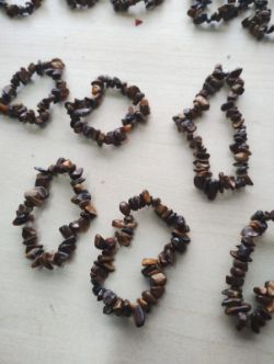 TIGER EYE SMALL CRYSTAL CHIP BRACELET JOBLOT OF 48 - BRAND NEW