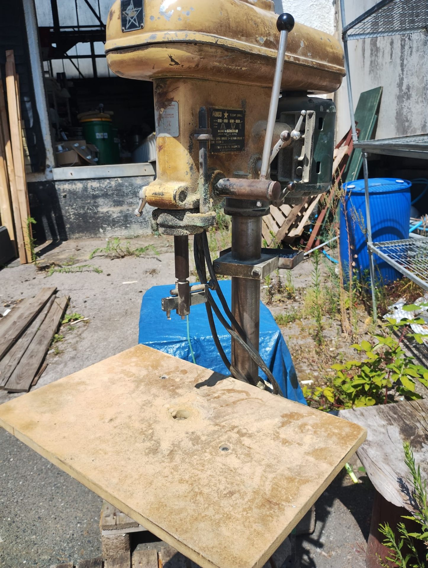 FOBCO STAR 1/2" CAP PILLAR DRILL - FREE STANDING - FULL WORKING ORDER - Image 6 of 10