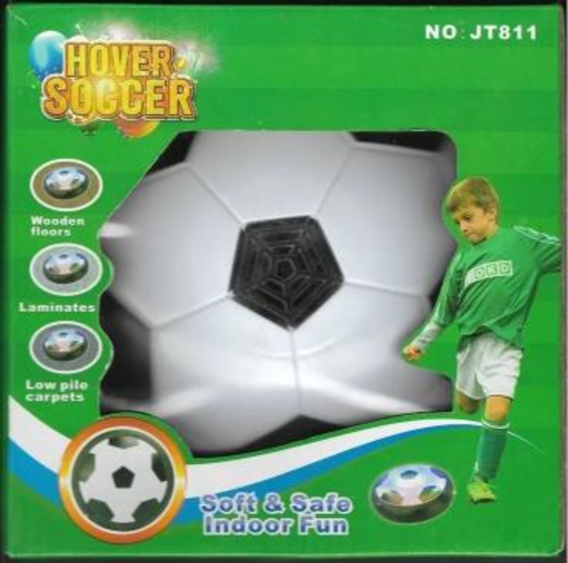 5 X KIDS HOVER SOCCER BALLS – AIR CUSHION TOY WITH LED LIGHTS – INDOOR FUN GIFT