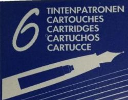 SET OF 200 PACKS ASPINAL OF LONDON® INK CARTRIDGE SET - BLUE PEN REFILLS (6 PER PACK) - BULK