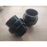 HAYWARD - SWIMMING POOL PUMP UNION FITTINGS - 63-2 " - NEW - PACK OF 2