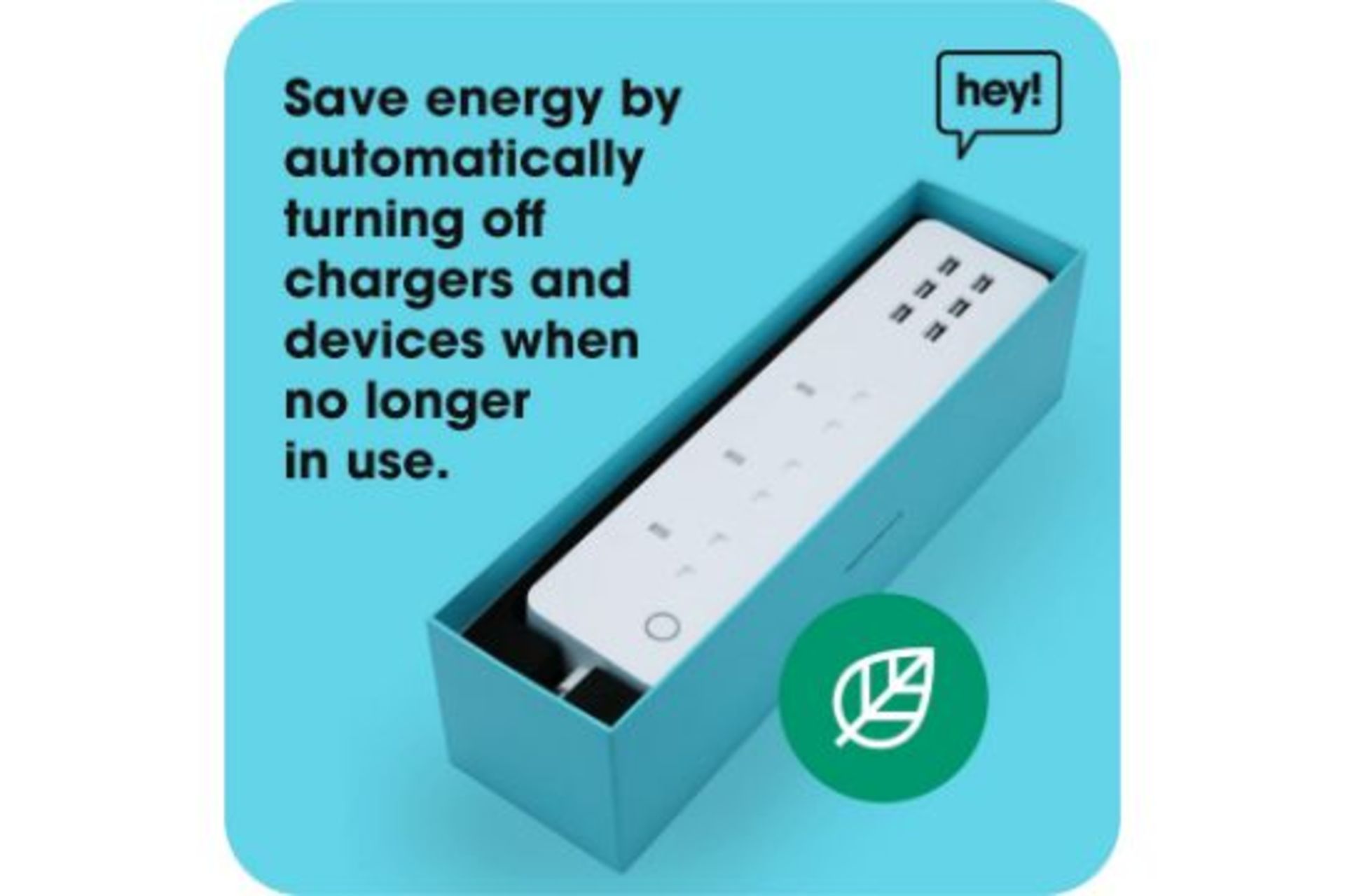 BULK LOT OF 21 X NEW & BOXED HEY! SMART POWER STRIP WITH USB SLOTS 1.5 METRE. TOTAL RRP £839.79 - Image 2 of 6