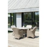 ALEXANDER ROSE HAZELMERE 4 SEATER DINING SET LUXURY RATTAN GARDEN FURNITURE RRP £1650