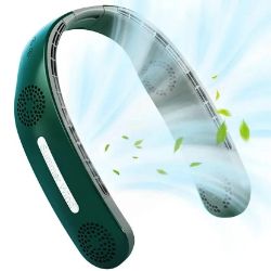 TWSHINY NECK FAN, BLADELESS FAN PORTABLE NECK FAN 5000MAH RECHARGEABLE