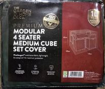 JOB LOT OF 12 PREMIUM 4 SEAT MEDIUM CUBE SET FURNITURE COVER GREEN MASSIVE RE SALE POTENTIAL