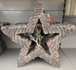 JOB LOT OF 4 RESIN STAR WITH LED LIGHTS GREAT RESALE POTENTIAL