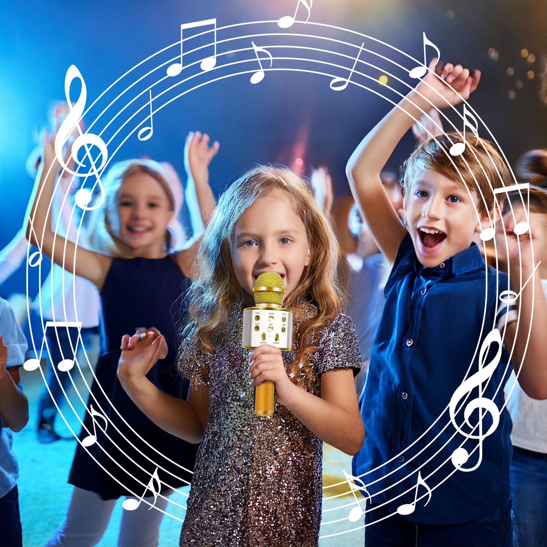 40 X WIRELESS BLUETOOTH KARAOKE MICROPHONE USB KTV PLAYER MIC SPEAKER - RRP £240 - Image 4 of 4