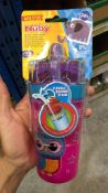 60 X NUBY SNACK & SIP PINK & PURPLE 270ML BOTTLES (RRP £420)