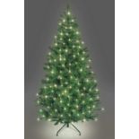 JOB LOT OF 6 SHATCHI PREMIUM PRE LIT CHRISTMAS TREE ALASKAN PINE GREEN 6FT WARM WHITE