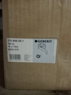 30 X GEBERIT PLASTIC INSERT STRIP FOR PIPE BRACKET