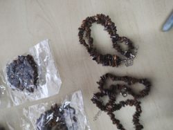 JASPER CRYSTAL CHIP 2 STRAND BRACELET JOB LOT OF 9 - BRAND NEW