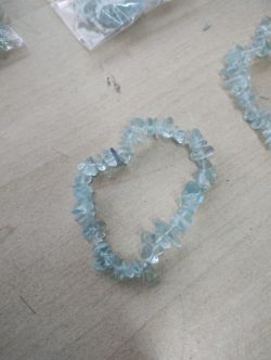 AQUAMARINE CRYSTAL CHIP BRACELET JOB LOT OF 22 - BRAND NEW