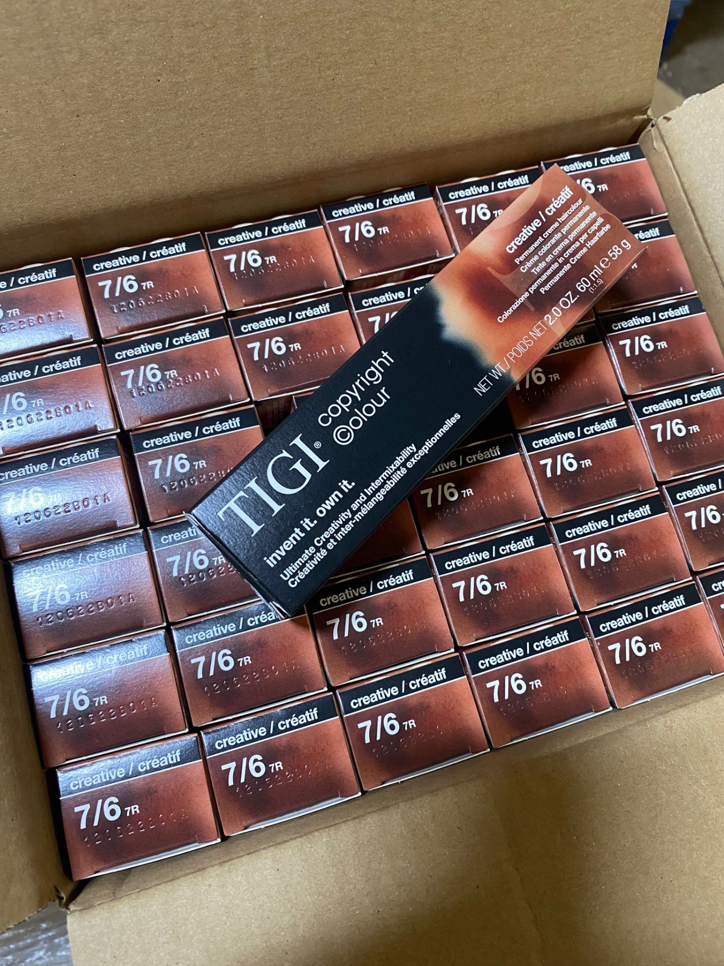 864 X MIX OF SHADES OF TIGI HAIR DYE 60ML, NO EXPIRY - GREAT FOR RESALE