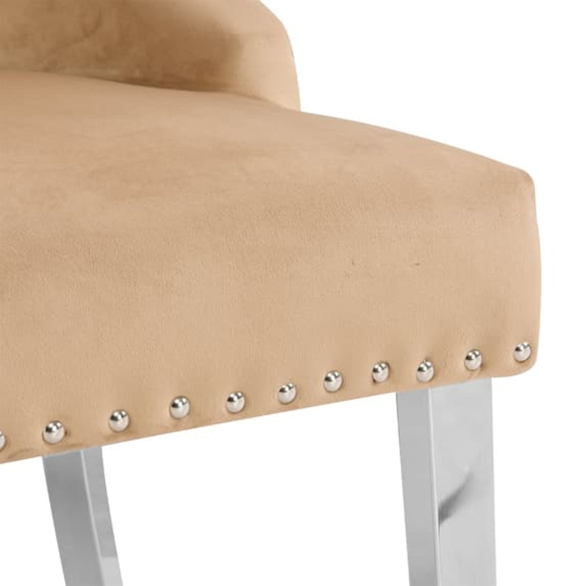VELVET BUTTON BACK DINING CHAIR - IMPERIAL - Image 9 of 11