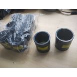 COMER - 2" EQUAL COUPLER - PVC - GREY- HS CPL-0009 - JOBLOT OF 8