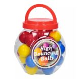 210 HIGH BOUNCING BALLS, 7 BOXES OF 30, ASSORTED COLORS, £0.2 PER BALL