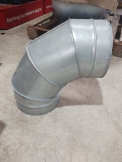 250MM AIR DUCTING 90 DEG ELBOW - NEW NO BOX