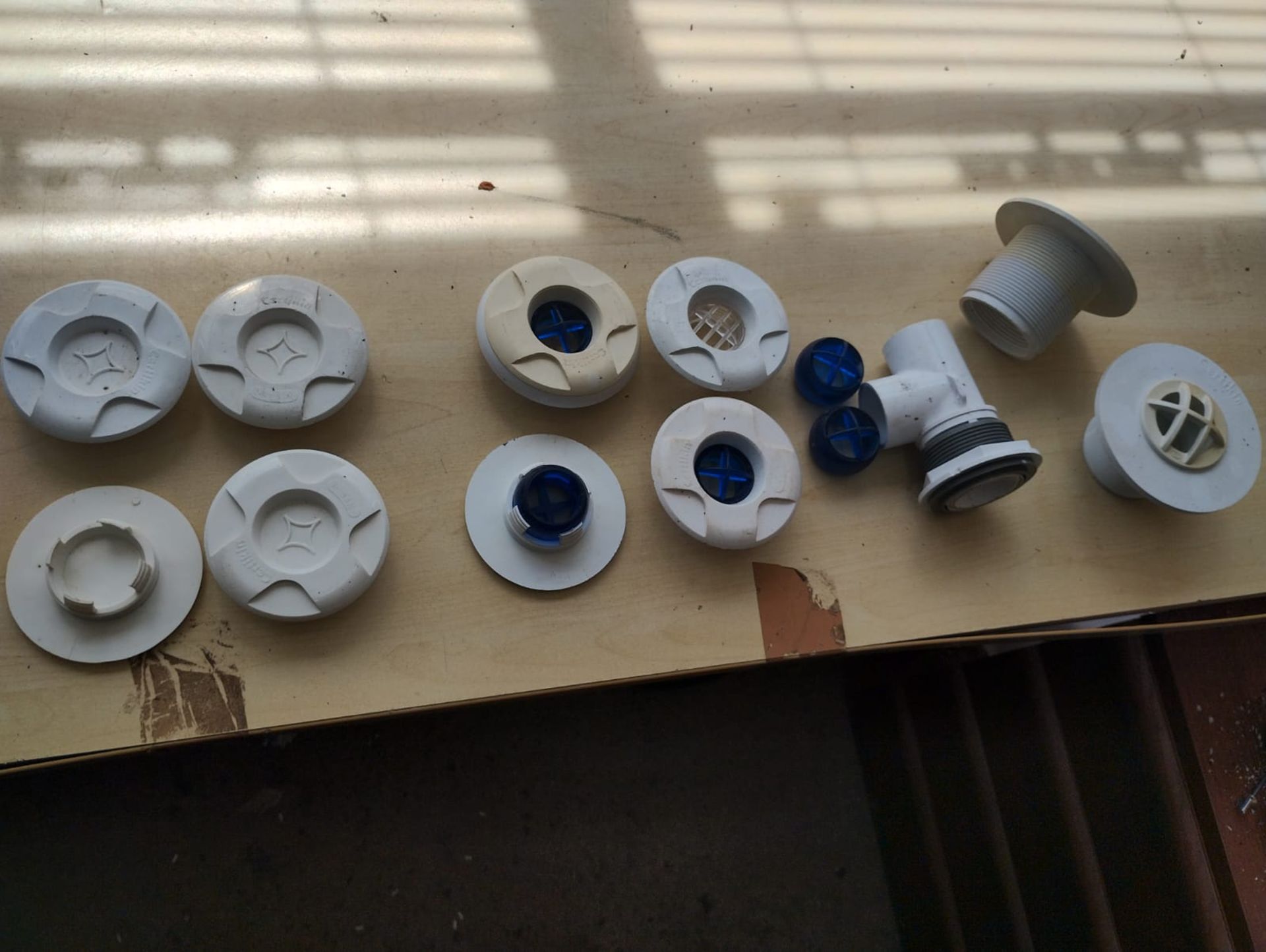 CERTIKIN 1.5IN CONCRETE EYEBALL INLET WITH PIPE, TOP CAPS & GRILLES – NEW, UNUSED, STORED ITEM. - Image 2 of 4