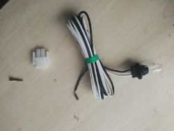 SPA HOT TUB LIGHT 12V 8' WIRE BULB PART AMP PLUG 2 PIN - NEW