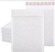 500 BUBBLE WHITE ENVELOPES WITH PEEL AND SEAL TOUGH LIGHT PADDED (120 X 175MM)