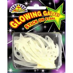 GLOW IN THE DAR STICK ON GALAXY/STARS - 150 IN TOTAL