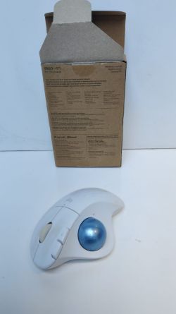 LOGITECH ERGO M575 TRACKBALL MOUSE WIRELESS BLUETOOTH/USB ERGONOMIC LOGI BOLT WHITE RRP: £64.99