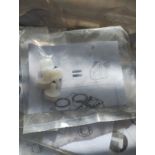 JOBLOT OF 150 APPROX - PACKS OF 4PSC WHITE SCREW IN CAPS - NEW IN ORIGINAL PACKS