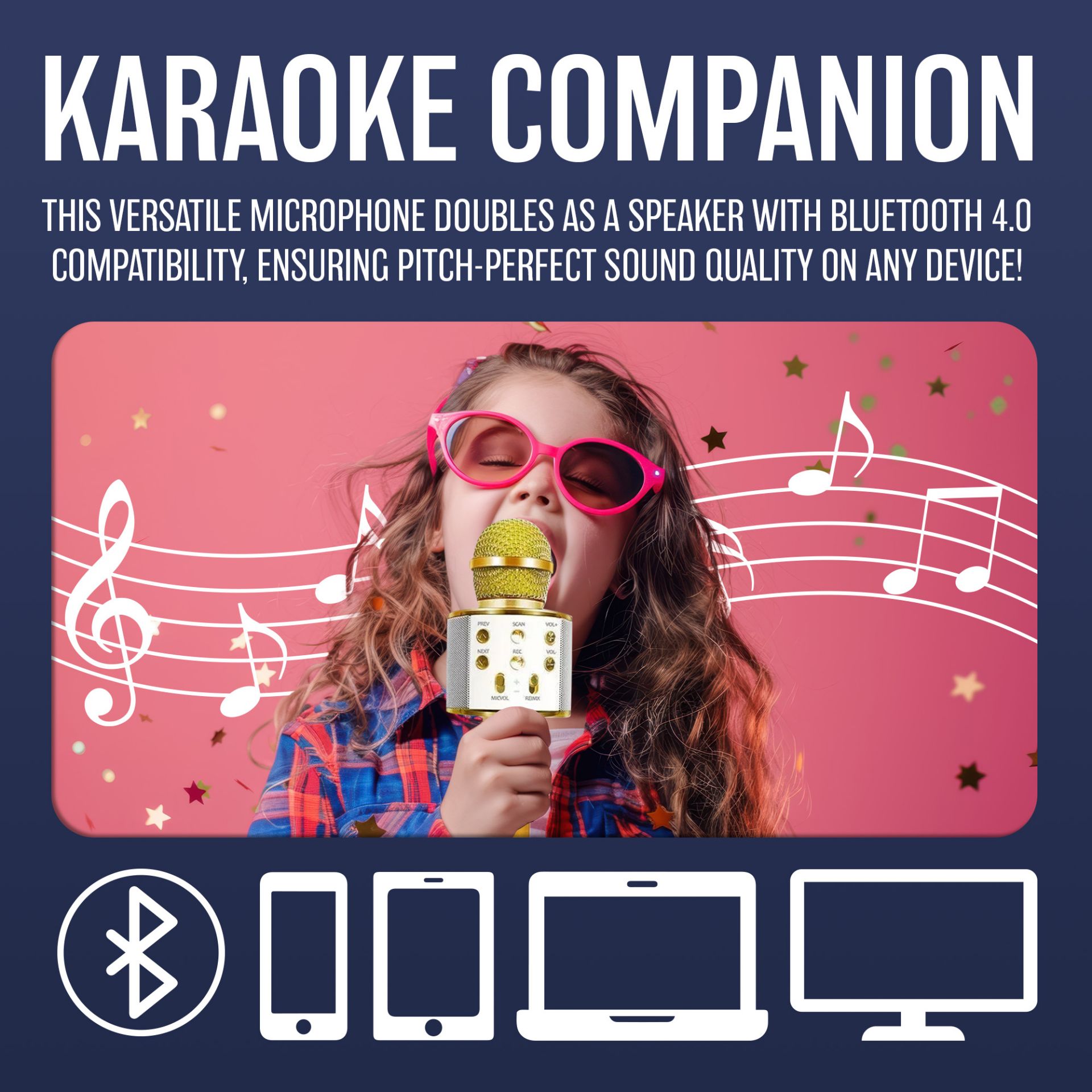 40 X WIRELESS BLUETOOTH KARAOKE MICROPHONE USB KTV PLAYER MIC SPEAKER - RRP £240 - Image 2 of 4