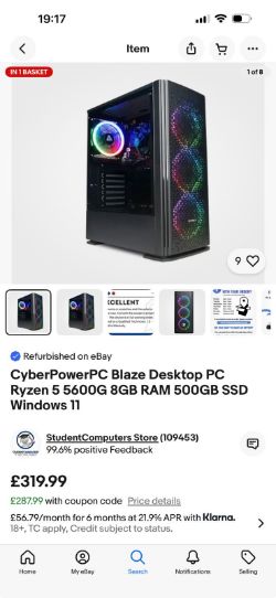 GAMING PC BEGINNER MODEL NEW UNUSED