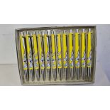 3 BOXSES OF 12= 36 PC PARKER BALL POINT LOONEY TUNES YELLOW BUNNY