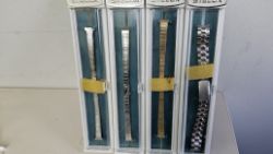 5 PACK OF 4 PC METAL WATCH BAND BRAND NAME STELLUX =20 PC