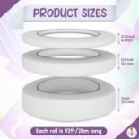 DIY DOCTOR DOUBLE SIDED TAPE IN 3 SIZES PER ROLL - 54 PER BOX