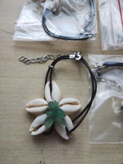 ADVENRINE QUARTZ CRYSTAL SHELL BRACELET JOBLOT OF 10 - BRAND NEW