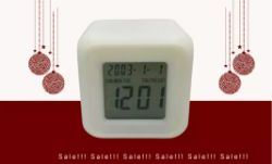 X400 FESTIVE COLOUR CHANGING ALARM CLOCKS - BATTERY-POWERED, PERFECT CHRISTMAS GIFT