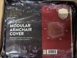 JOB LOT OF 16 MODULAR ARMCHAIR COVERS BLACK MASSIVE RE SALE POTENTIAL