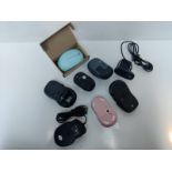 LOGITECH COMPUTER MICE & WEBCAM BUNDLE – WIRELESS & WIRED OPTICAL MICE ASSORTED