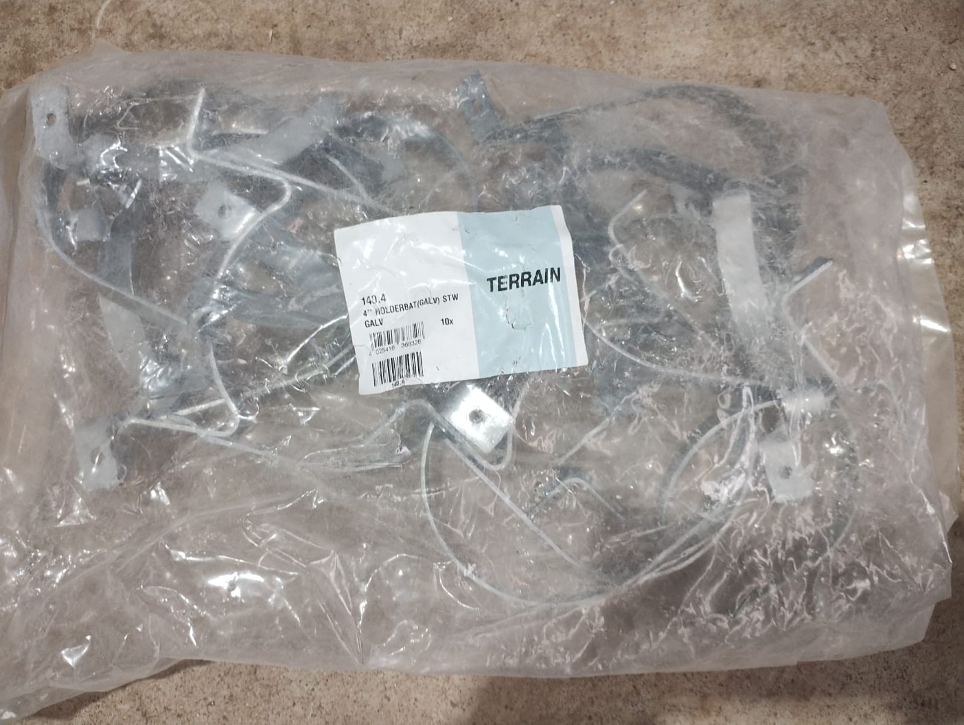 TERRAIN 140.4 - 4" HOLDERBAT. (GALV) STW BAGS OF 10 PSC - JOBLOT OF 9 BAGS - NEW - Image 4 of 5