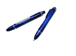 1000 X BALL PEN 'SHORT TRANSPARENT' BLUE (1000)