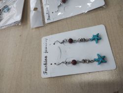 STAINLESS STEEL STARFISH HANGING EARRING SETS JOBLOT OF 21 - BRAND NEW
