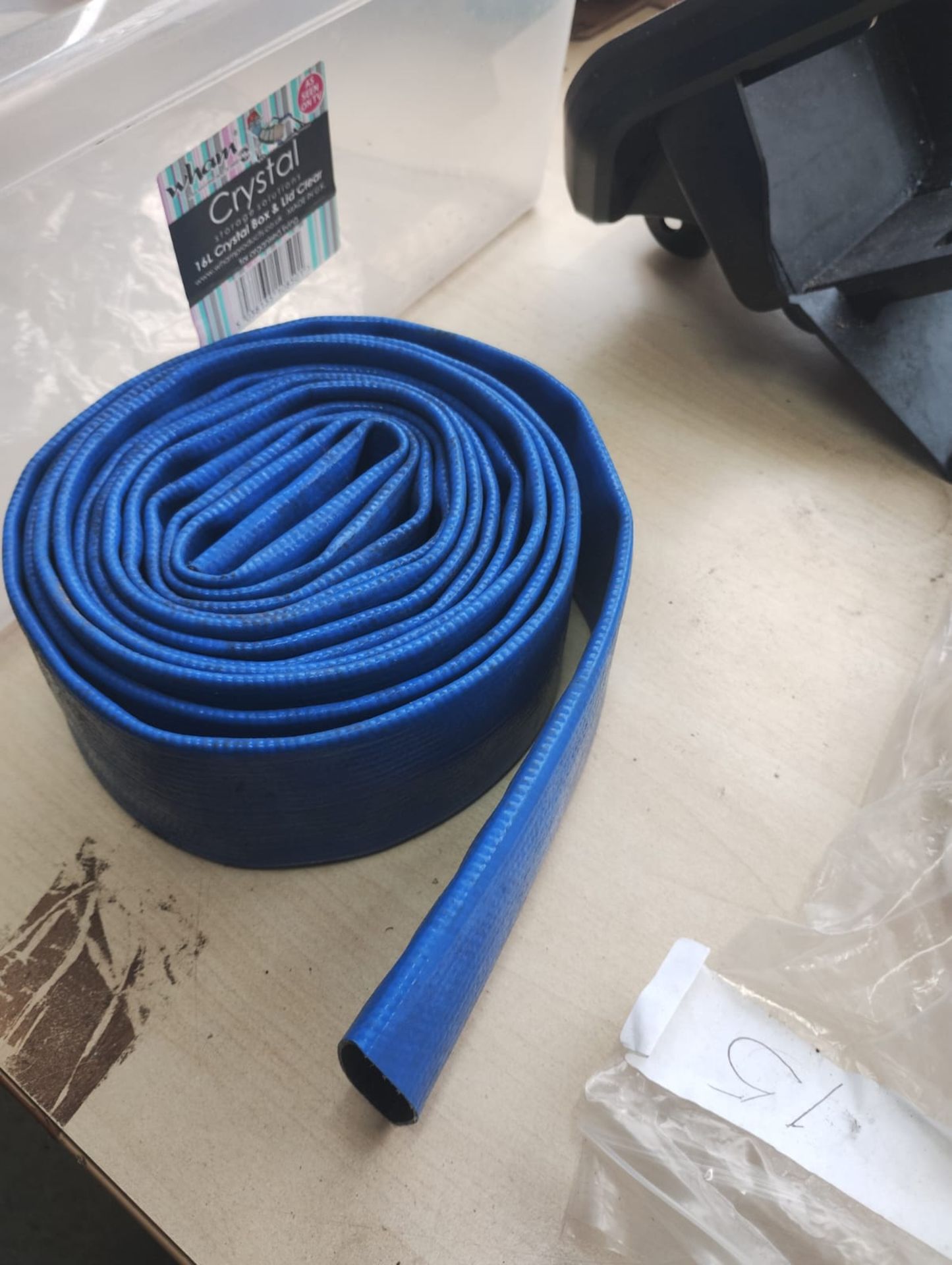 JOBLOT OF 5 - SWIMMING POOL+SPA ITEMS - HOSE , COVER CLIPS , BALL VALVE AND MORE - Image 7 of 8