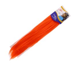 12 X SYNTHETIC ORANGE HAIR EXTENSION (12/249)