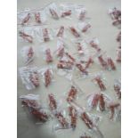 CARNELIAN CRYSTAL CHIP SMALL SS BEADED HANGING EARRING SETS - JOBLOT OF 58- BRAND NEW