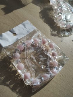 RQ +GLASS CRYSTAL BEADED BRACELET JOB LOT OF 16 - BRAND NEW