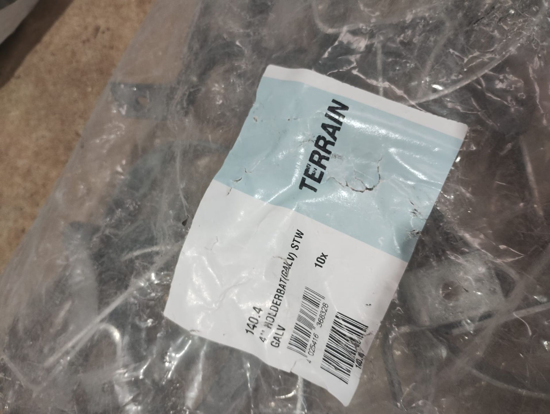 TERRAIN 140.4 - 4" HOLDERBAT. (GALV) STW BAGS OF 10 PSC - JOBLOT OF 9 BAGS - NEW - Image 3 of 5