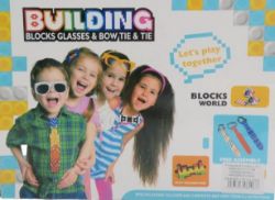 BUILDING BLOCKS GIFT TOY SET – KIDS DIY GLASSES, WATCH, BOW TIE & TIE – AGES 3+