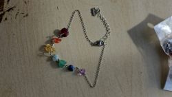 CHAKRA CRYSTAL CHIP SS BRACELET WITH LOTUS CHARM BRACELET JOB LOT OF 39 - BRAND NEW