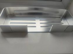 LARGE JOB LOT BATHROOM SQUARE SHELF WALL MOUNT SHOWER BASKET STORAGE RACK NEW BOX NO DRILL